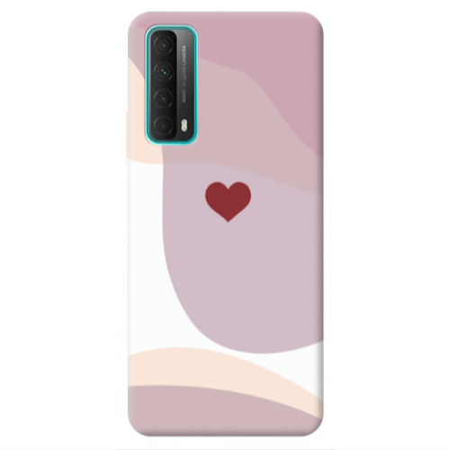 Huawei P Smart 2021 Wavy Heart Transparent Silicone TPU Θήκη
