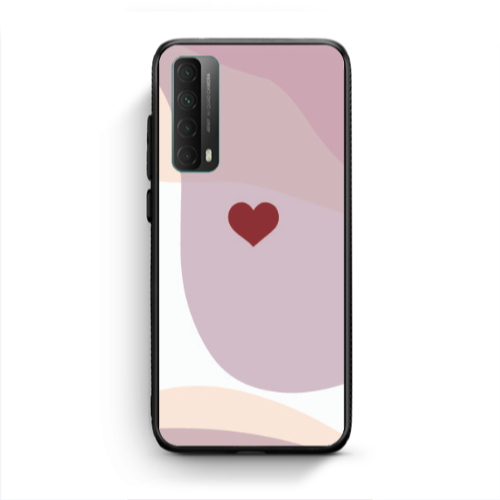 Huawei P Smart 2021 Wavy Heart Black Glossy Θήκη