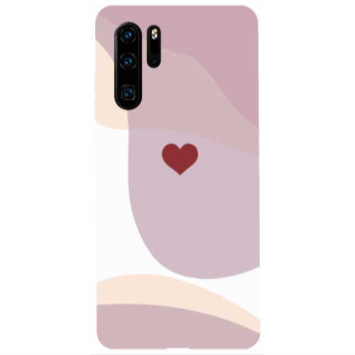 Huawei P30 Pro Wavy Heart Transparent Silicone TPU Θήκη
