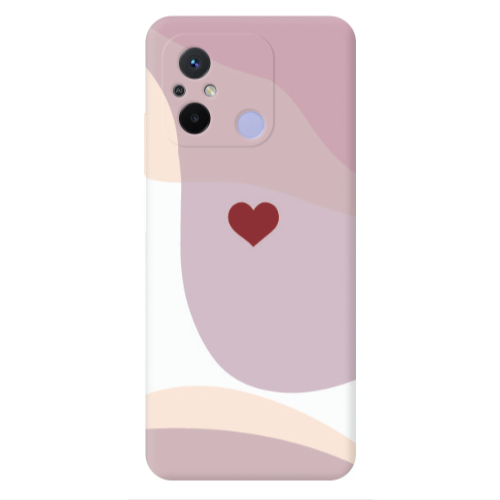 Xiaomi Redmi 12C Wavy Heart Transparent Silicone TPU Θήκη