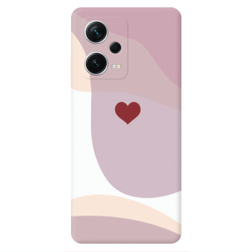 Xiaomi Redmi Note 12 5G Wavy Heart Transparent Silicone TPU Θήκη