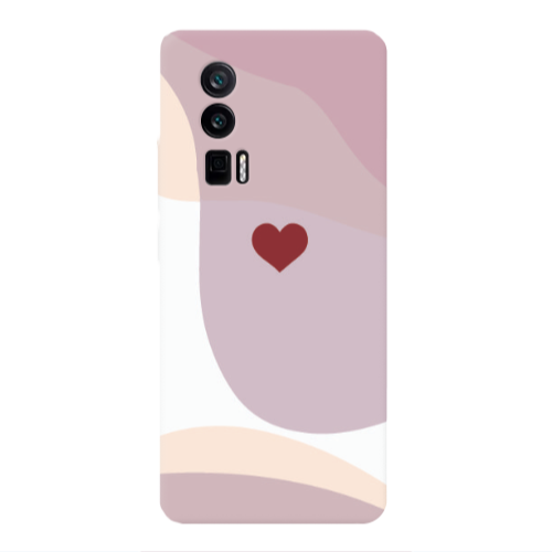 Xiaomi Poco F5 Pro Wavy Heart Transparent Silicone TPU Θήκη