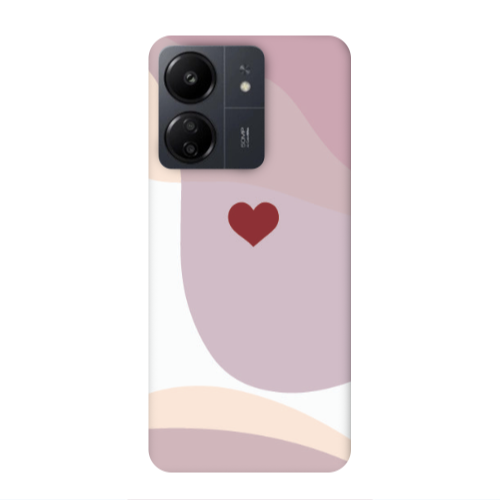 Xiaomi Redmi 13C Wavy Heart Transparent Silicone TPU Θήκη