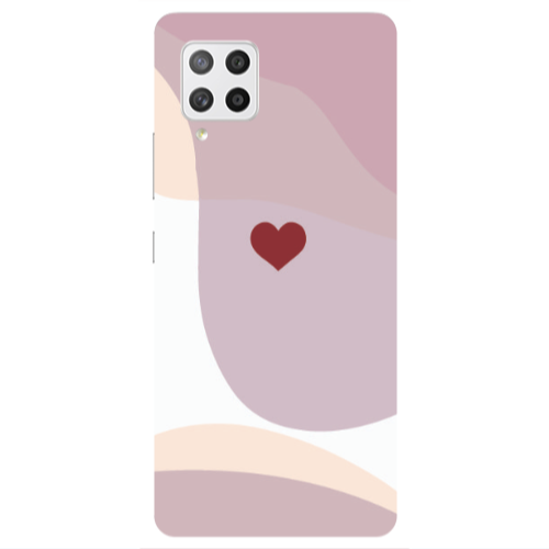 Samsung A42 5G Wavy Heart Transparent Silicone TPU Θήκη