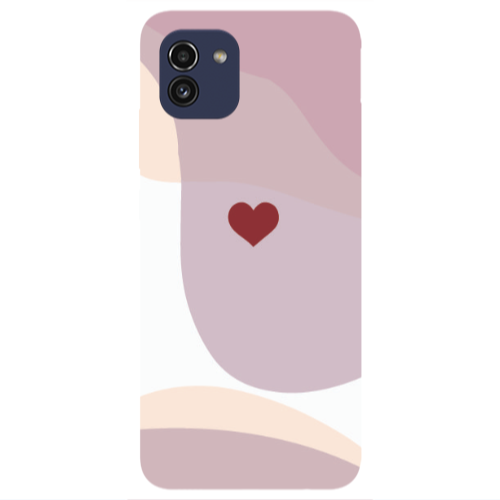 Samsung A03 Wavy Heart Transparent Silicone TPU Θήκη