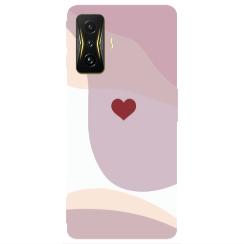 Xiaomi Poco F4 Gt Wavy Heart Transparent Silicone TPU Θήκη
