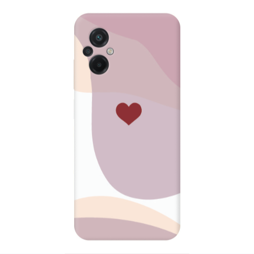 Xiaomi Poco M5 Wavy Heart Transparent Silicone TPU Θήκη