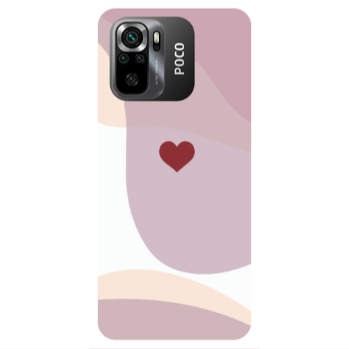 Xiaomi Poco M5 s Wavy Heart Transparent Silicone TPU Θήκη