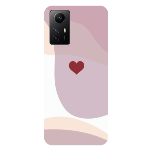Xiaomi Redmi Note 12s Wavy Heart Transparent Silicone TPU Θήκη