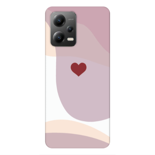 Xiaomi Poco X5 Wavy Heart Transparent Silicone TPU Θήκη