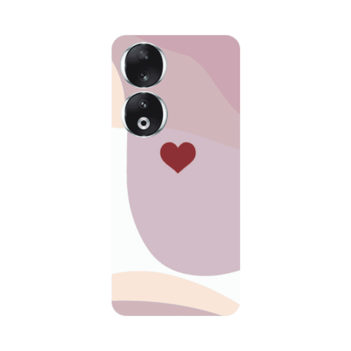 Honor 90 5G Wavy Heart Transparent Silicone TPU Θήκη