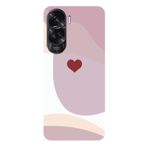 Honor 90 Lite 5G Wavy Heart Transparent Silicone TPU Θήκη