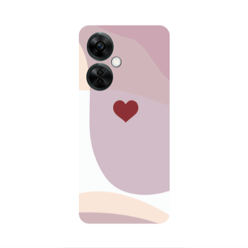 Oneplus Nord CE 3 Lite 5G Wavy Heart Transparent Silicone TPU Θήκη