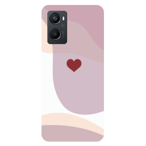 Oppo A 96 Wavy Heart Transparent Silicone TPU Θήκη