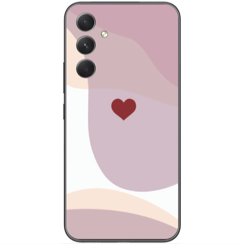 Samsung Galaxy A25 Wavy Heart Transparent Silicone TPU Θήκη