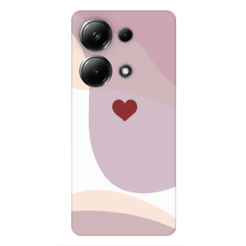 Xiaomi Poco M6 Pro 4G Wavy Heart Transparent Silicone TPU Θήκη