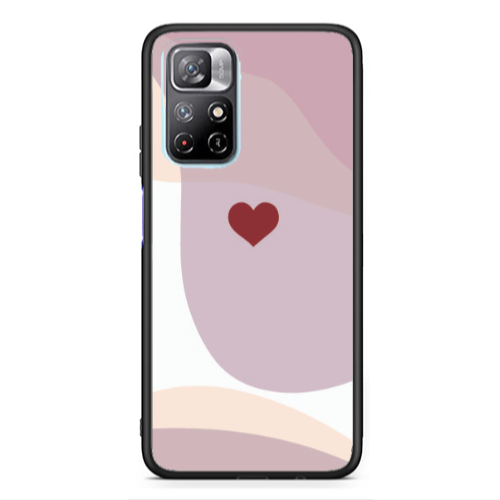 Xiaomi Poco M4 Pro 5G Wavy Heart Black Glossy Θήκη