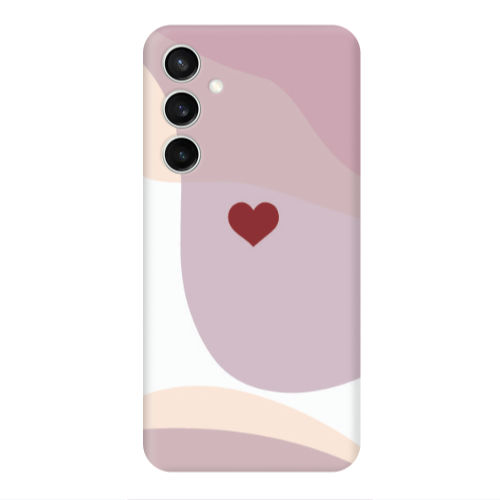 Samsung S24 Wavy Heart Transparent Silicone TPU Θήκη