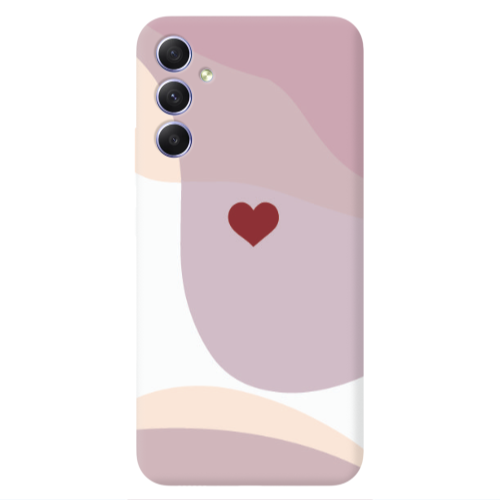 Samsung A25 Wavy Heart Transparent Silicone TPU Θήκη