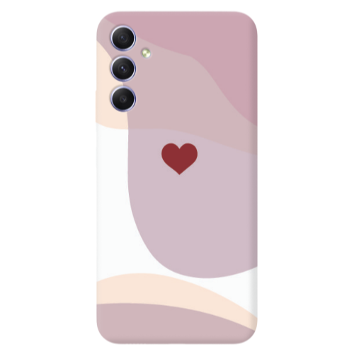 Samsung A16 Wavy Heart Transparent Silicone TPU Θήκη