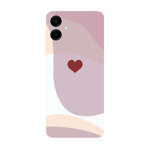 Samsung A06 Wavy Heart Transparent Silicone TPU Θήκη