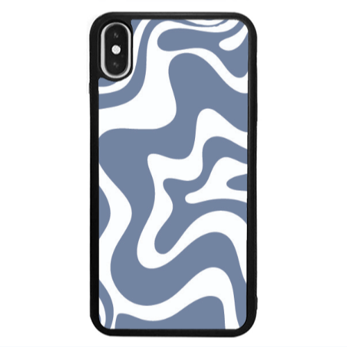 Apple iPhone X Wavy Black Glossy Θήκη