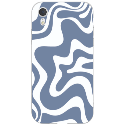 Apple iPhone Xr Wavy Transparent Silicone TPU Θήκη