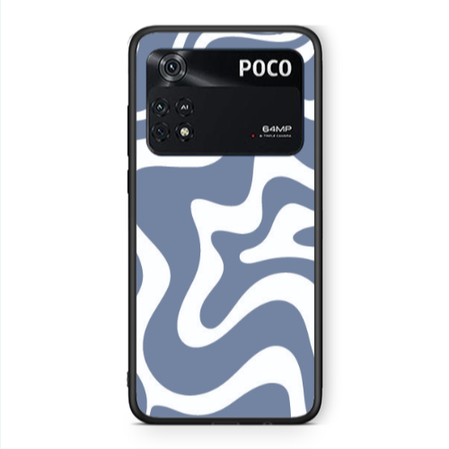 Xiaomi Poco M4 Pro 4G Wavy Black Glossy Θήκη
