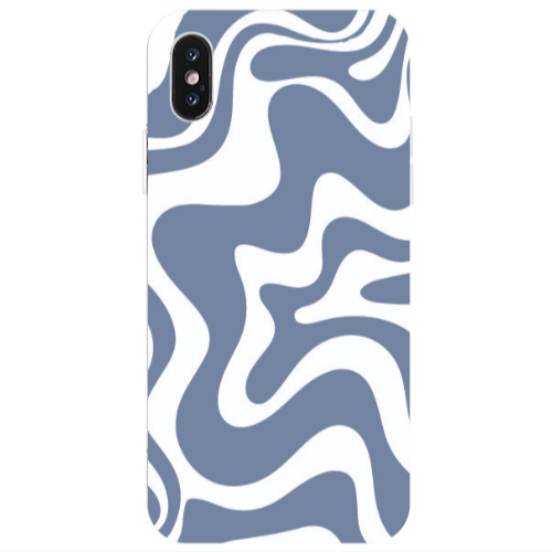 Apple iPhone Xs Max Wavy Transparent Silicone TPU Θήκη