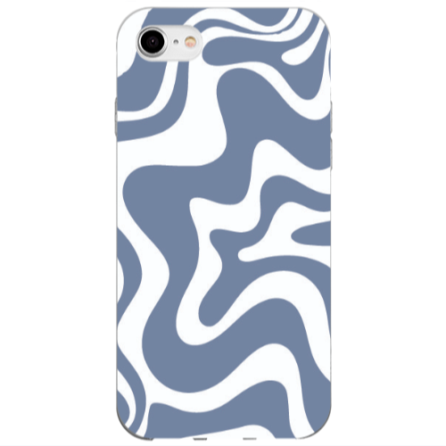 Apple iPhone 7 Wavy Transparent Silicone TPU Θήκη