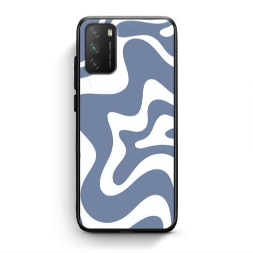 Xiaomi Poco M3 Wavy Black Glossy Θήκη