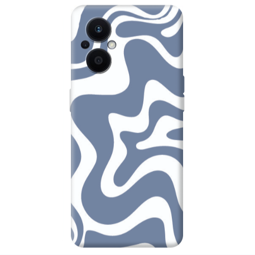Oppo Reno 7 Lite Wavy Transparent Silicone TPU Θήκη