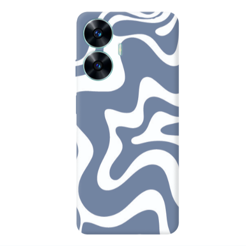 Realme C55 Wavy Transparent Silicone TPU Θήκη