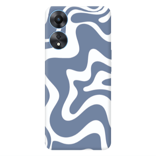Oppo A 98 Wavy Transparent Silicone TPU Θήκη