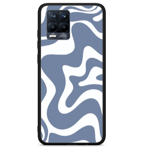 Realme 8 i Wavy Black Glossy Θήκη