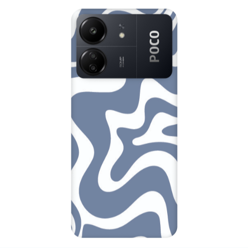 Xiaomi Poco C65 Wavy Transparent Silicone TPU Θήκη