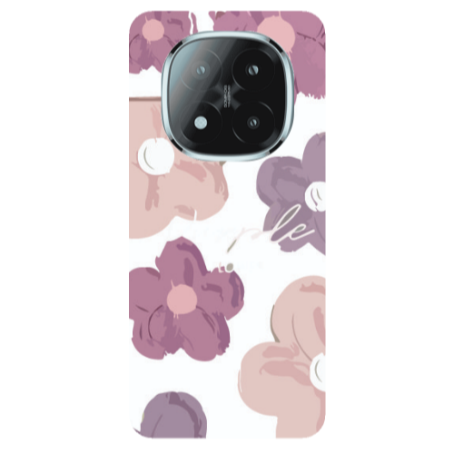 Xiaomi Redmi Note 14 Pro + 5g Flowers 2 Transparent Silicone TPU Θήκη