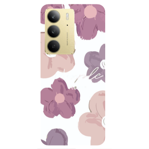 Realme C 75 Flowers 2 Transparent Silicone TPU Θήκη