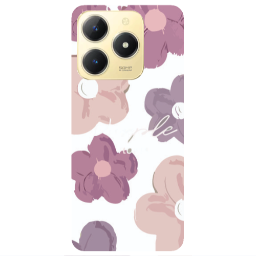 Realme C61 Flowers 2 Transparent Silicone TPU Θήκη