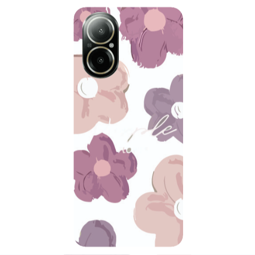 Realme C67 Flowers 2 Transparent Silicone TPU Θήκη