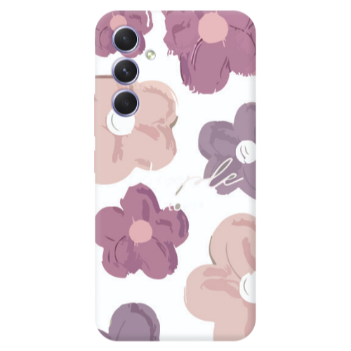 Samsung A56 Flowers 2 Transparent Silicone TPU Θήκη