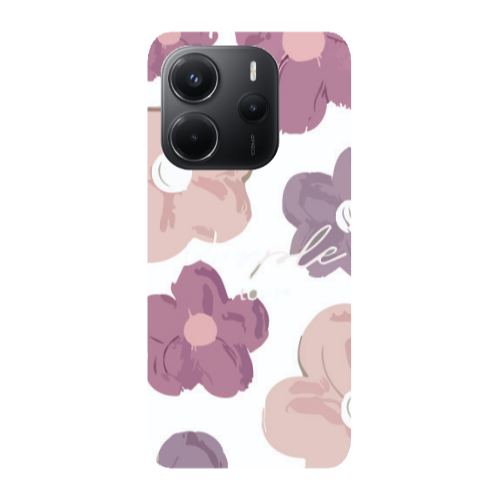 Xiaomi Redmi Note 14 Flowers 2 Transparent Silicone TPU Θήκη