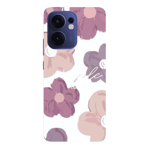 Oppo Reno13 FS Flowers 2 Transparent Silicone TPU Θήκη