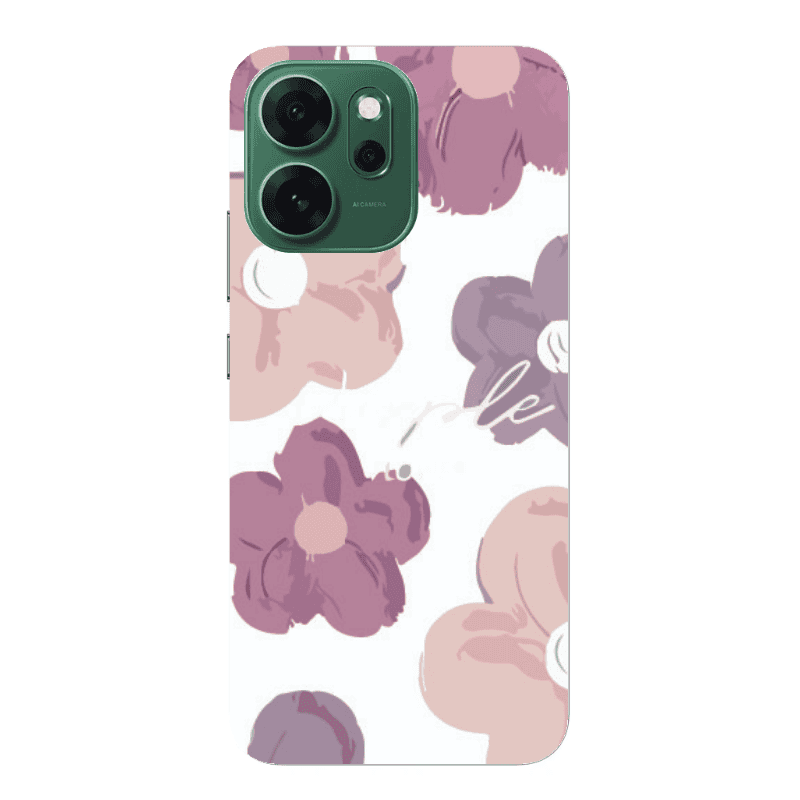 Oppo Reno 14 FS Flowers 2 Transparent Silicone TPU Θήκη