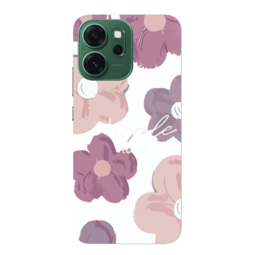 Oppo 14 F Flowers 2 Transparent Silicone TPU Θήκη