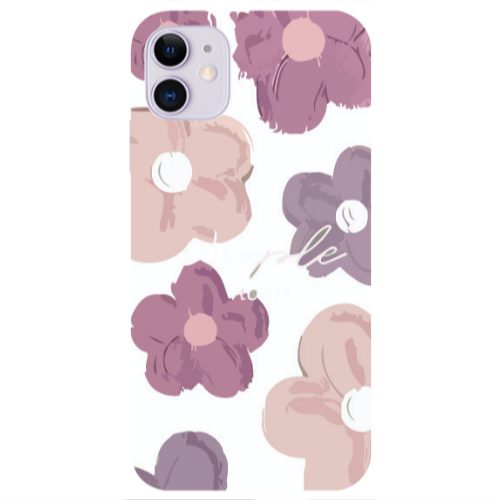 Apple iPhone 11  Flowers 2 Transparent Silicone TPU Θήκη