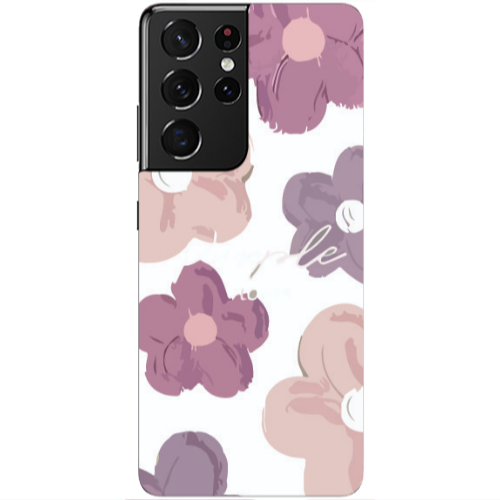 Samsung S21 Ultra Flowers 2 Transparent Silicone TPU Θήκη