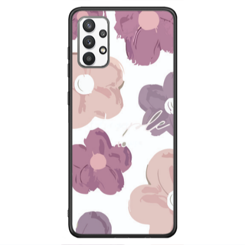 Samsung A13 4G Flowers 2 Black Glossy Θήκη