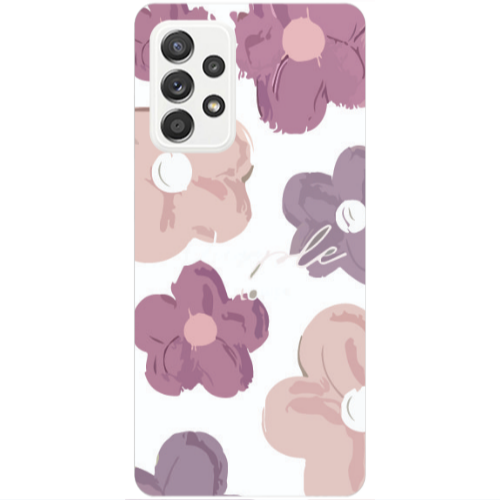 Samsung A53 Flowers 2 Transparent Silicone TPU Θήκη