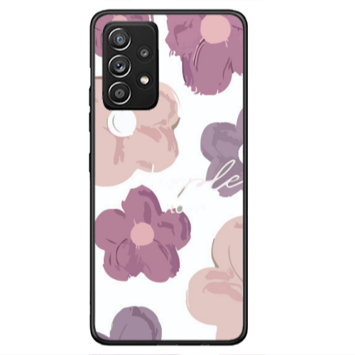 Samsung A53 Flowers 2 Black Glossy Θήκη